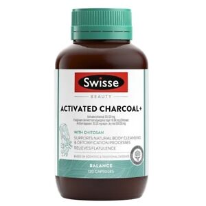 Swisse-Beauty Activated Charcoal+ 120 Capsules EXP: 02/2025