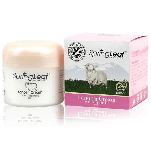 Spring Leaf Lanolin Cream with Vitamin E Pink 100g EXP:06/2024