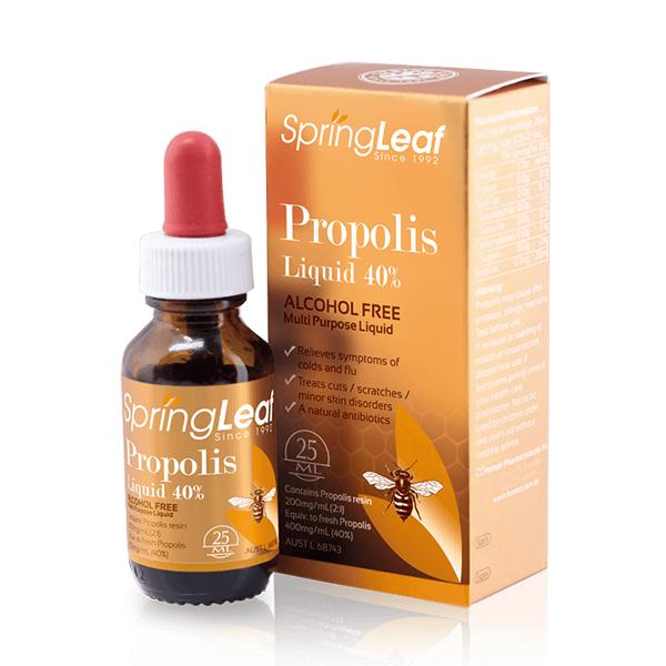 Spring Leaf Premium Propolis Liquid ( Alcohol Free ) 40%.  09