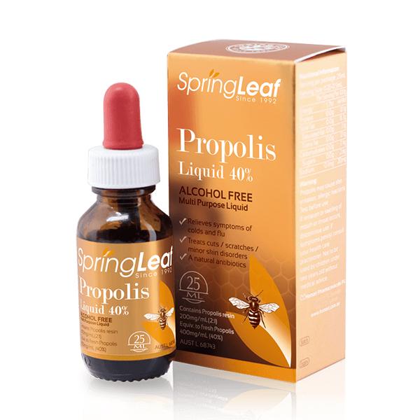 Spring Leaf Premium Propolis Liquid ( Alcohol Free ) 40%. EXP: 09/2025