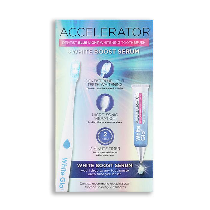 White Glo Accelerator LED Micro-Sonic Toothbrush with White Boost Serum